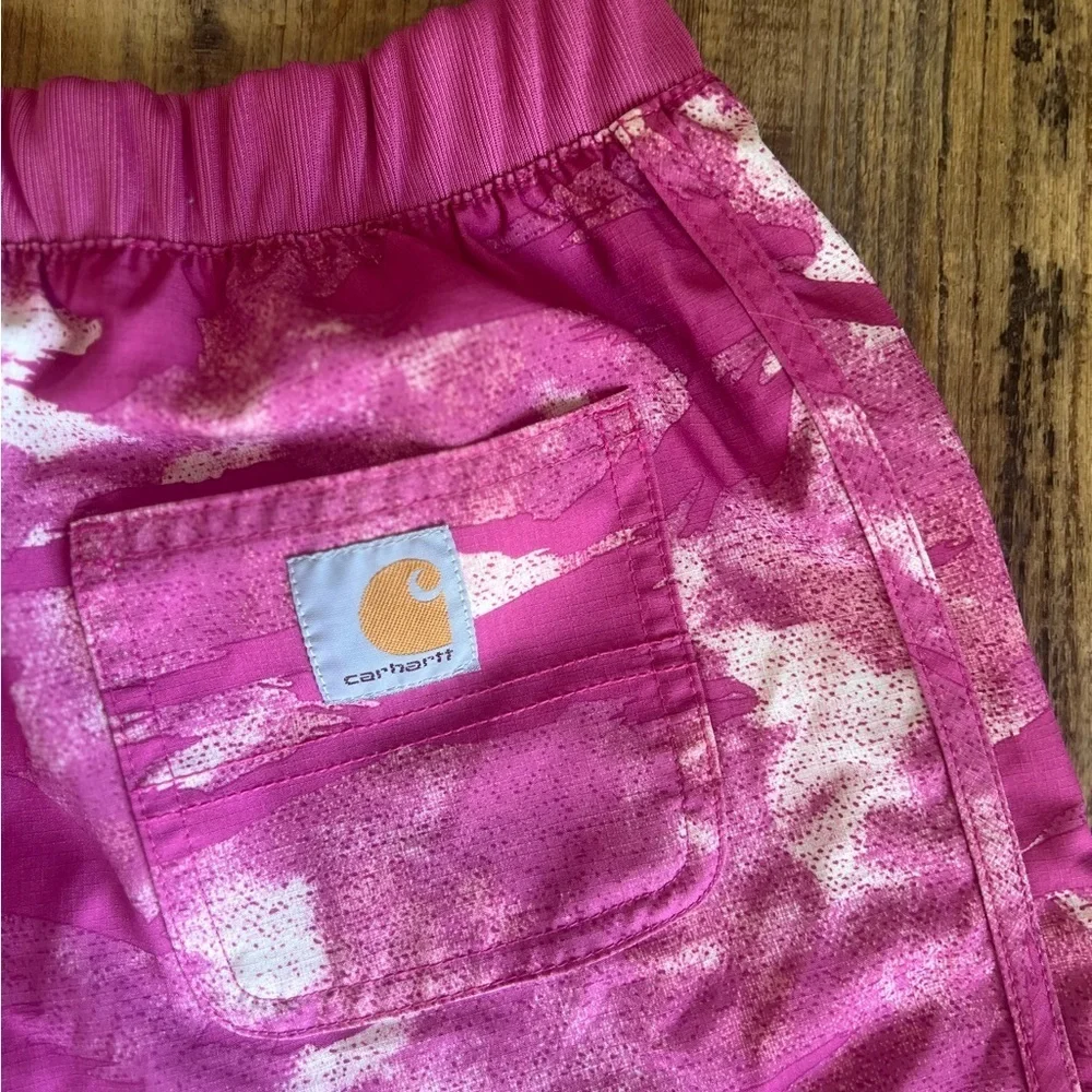 Carhartt Pink and White Athletic Shorts